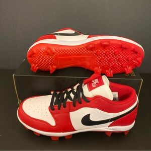 Nike Air Jordan 1 Low MCS Chicago Baseball Cleats CJ8524-611 Men’s Size 11 New